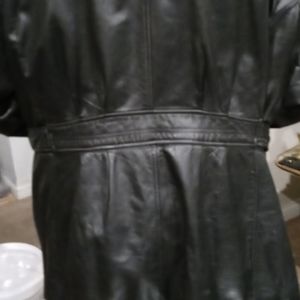 Leather dress jacket